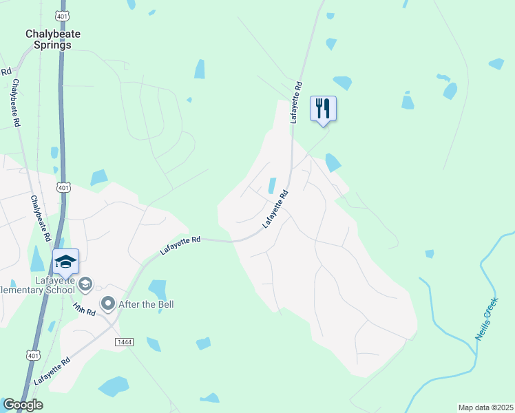 map of restaurants, bars, coffee shops, grocery stores, and more near 50 Elmbrook Court in Fuquay Varina