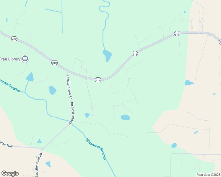 map of restaurants, bars, coffee shops, grocery stores, and more near 5745 North Carolina 210 in Smithfield