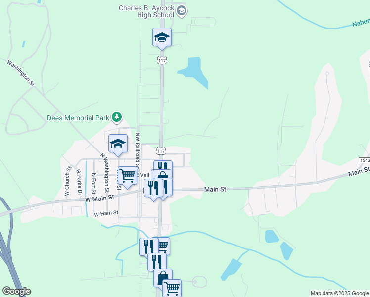 map of restaurants, bars, coffee shops, grocery stores, and more near 303 East Musgrave Street in Pikeville