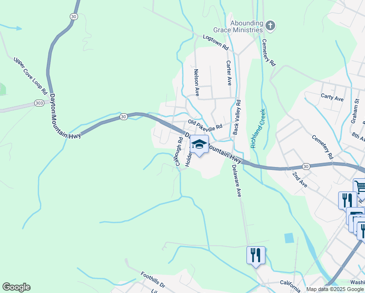 map of restaurants, bars, coffee shops, grocery stores, and more near 171 Beltz Ln in Dayton