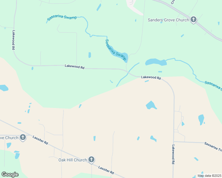 map of restaurants, bars, coffee shops, grocery stores, and more near 1514 Lakewood Road in Four Oaks