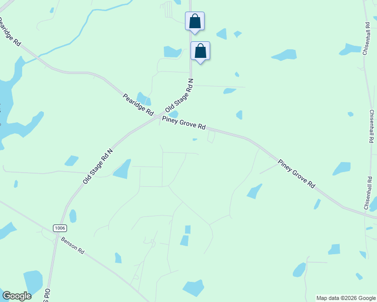 map of restaurants, bars, coffee shops, grocery stores, and more near 530 Spider Lily Lane in Angier