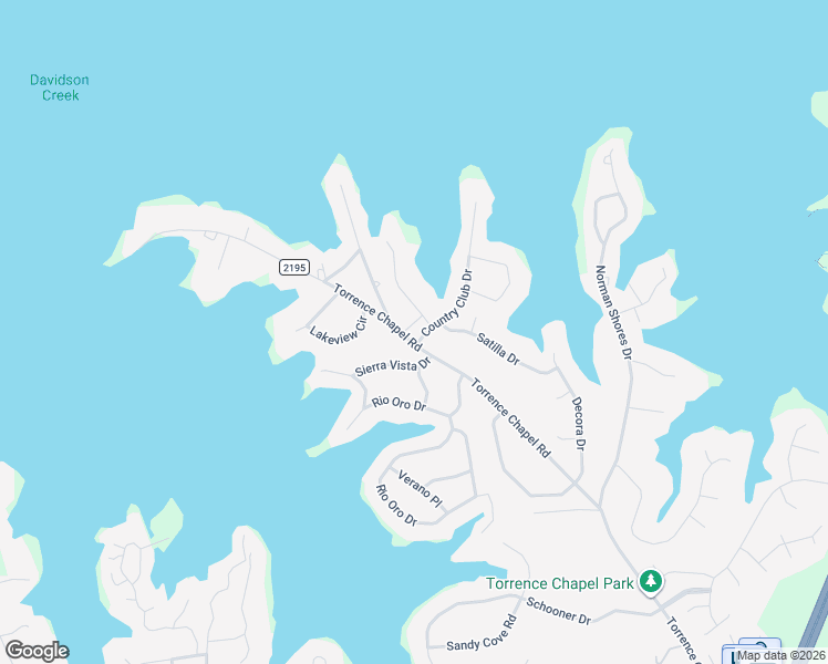 map of restaurants, bars, coffee shops, grocery stores, and more near 22206 Torrence Chapel Road in Cornelius