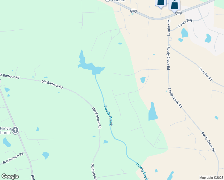 map of restaurants, bars, coffee shops, grocery stores, and more near 60 Grassy Ridge Court in Four Oaks