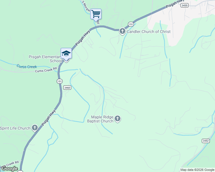 map of restaurants, bars, coffee shops, grocery stores, and more near 125 Medford Branch Road in Candler