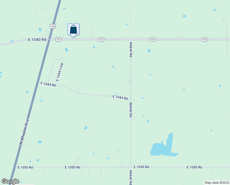 map of restaurants, bars, coffee shops, grocery stores, and more near E1045 Road in Sallisaw