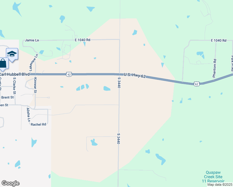 map of restaurants, bars, coffee shops, grocery stores, and more near 104409 South 3440 in Meeker