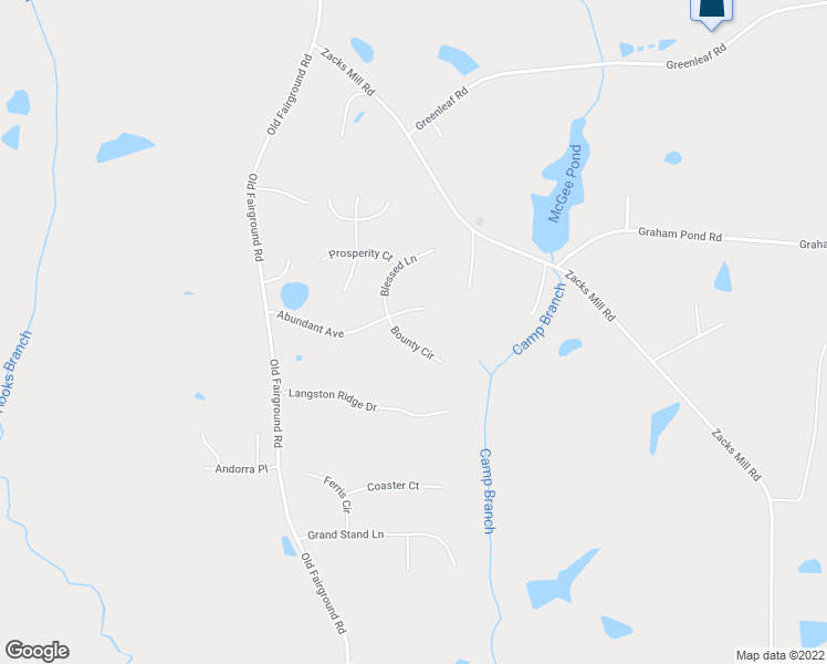 map of restaurants, bars, coffee shops, grocery stores, and more near 65 Bounty Circle in Angier