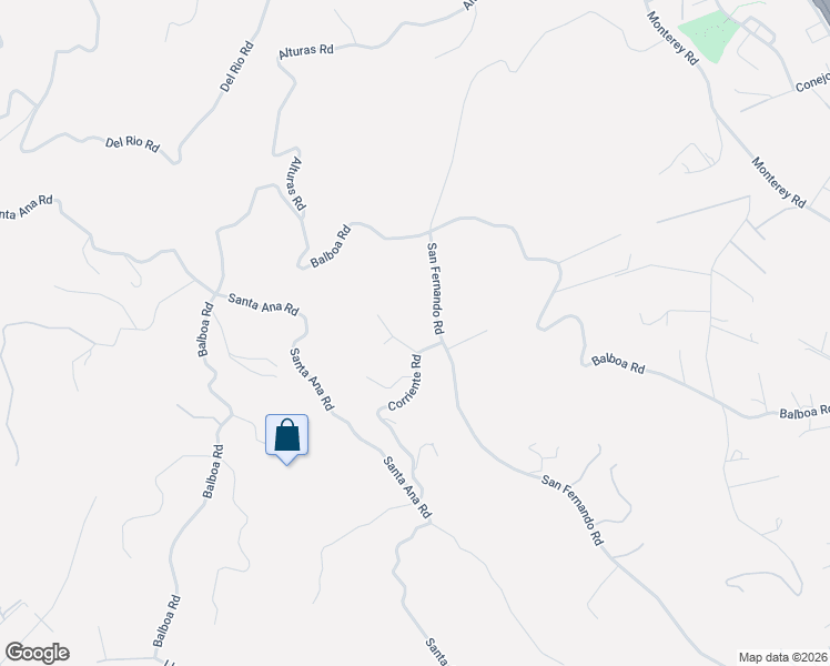 map of restaurants, bars, coffee shops, grocery stores, and more near 8580 Corriente Road in Atascadero