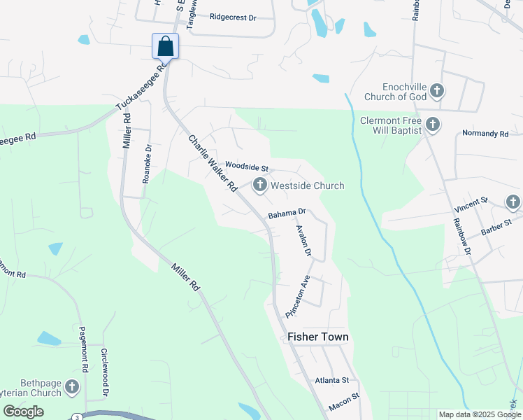 map of restaurants, bars, coffee shops, grocery stores, and more near 6208 Charlie Walker Road in Kannapolis