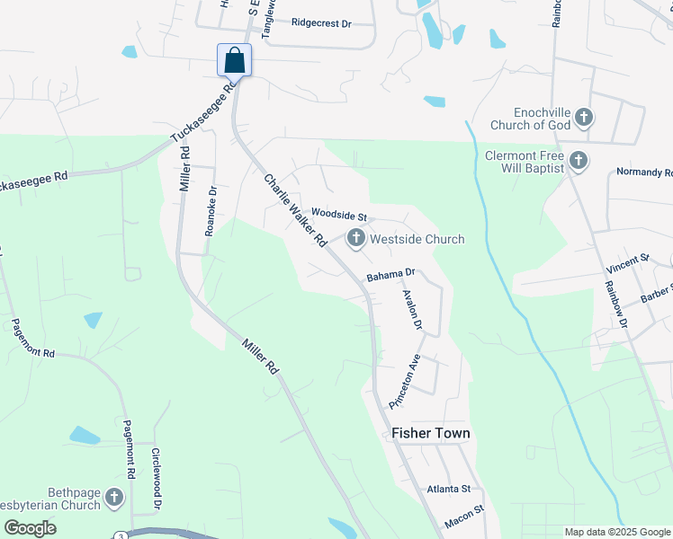 map of restaurants, bars, coffee shops, grocery stores, and more near 6219 Charlie Walker Road in Kannapolis