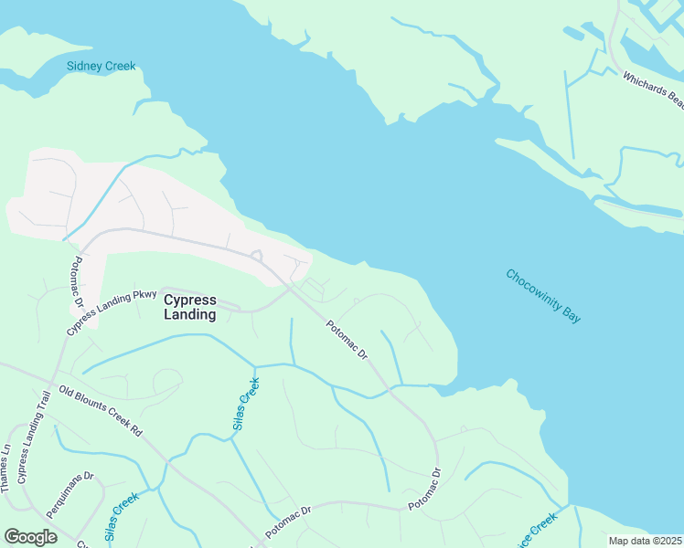 map of restaurants, bars, coffee shops, grocery stores, and more near 100 Marina Road in Chocowinity