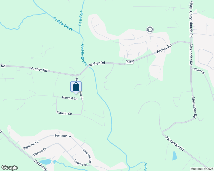 map of restaurants, bars, coffee shops, grocery stores, and more near 9275 Archer Road in Davidson