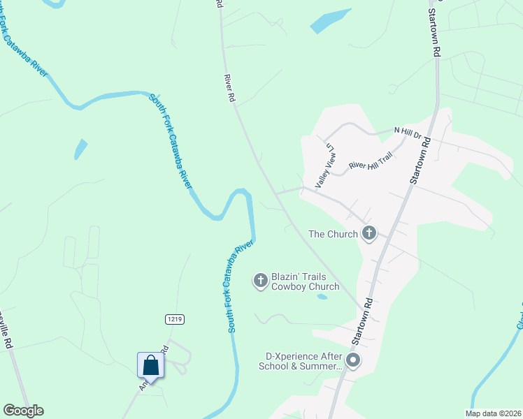 map of restaurants, bars, coffee shops, grocery stores, and more near 1903 River Road in Lincolnton