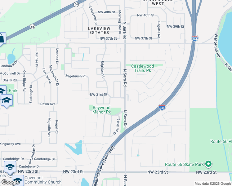 map of restaurants, bars, coffee shops, grocery stores, and more near 3201 Coxwald Place in Yukon