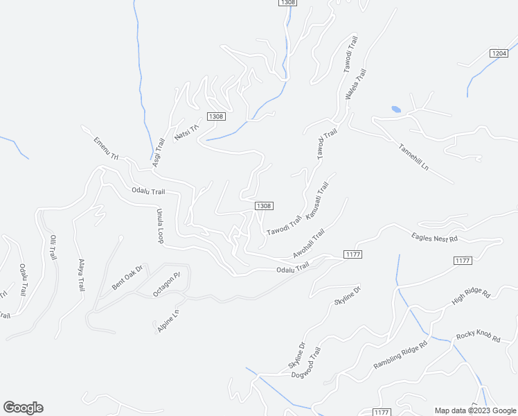 map of restaurants, bars, coffee shops, grocery stores, and more near 40 Adohi Trail in Maggie Valley