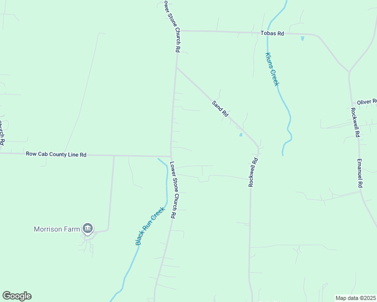 map of restaurants, bars, coffee shops, grocery stores, and more near 3615 Lower Stone Church Road in Rockwell