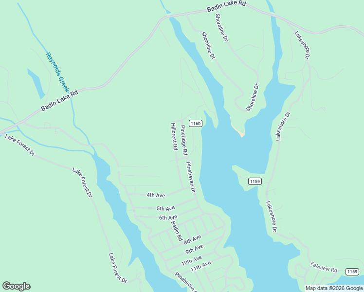 map of restaurants, bars, coffee shops, grocery stores, and more near 174 Hillcrest Road in New London