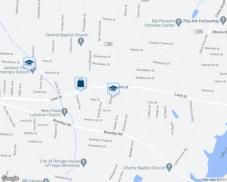 map of restaurants, bars, coffee shops, grocery stores, and more near 2129 Stephen Court in Kannapolis