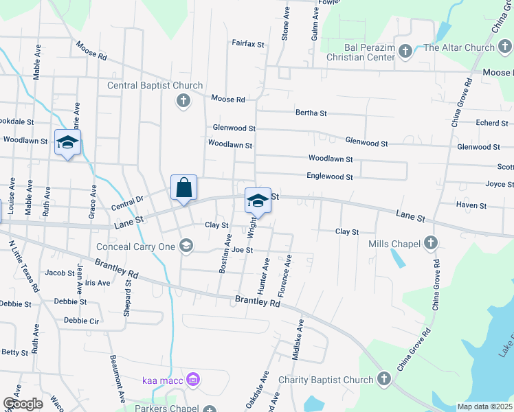 map of restaurants, bars, coffee shops, grocery stores, and more near 2117 Stephen Court in Kannapolis