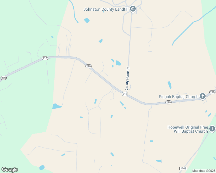 map of restaurants, bars, coffee shops, grocery stores, and more near 4527 North Carolina 210 in Smithfield
