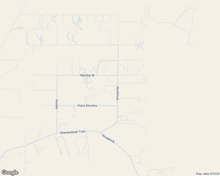 map of restaurants, bars, coffee shops, grocery stores, and more near 47 Northfork in Santa Fe