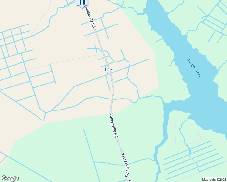 map of restaurants, bars, coffee shops, grocery stores, and more near State Road 1718 in Belhaven