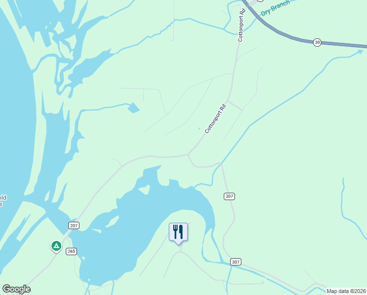 map of restaurants, bars, coffee shops, grocery stores, and more near 6029 Cottonport Road in Decatur