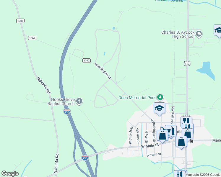 map of restaurants, bars, coffee shops, grocery stores, and more near 210 Tina Avenue in Pikeville
