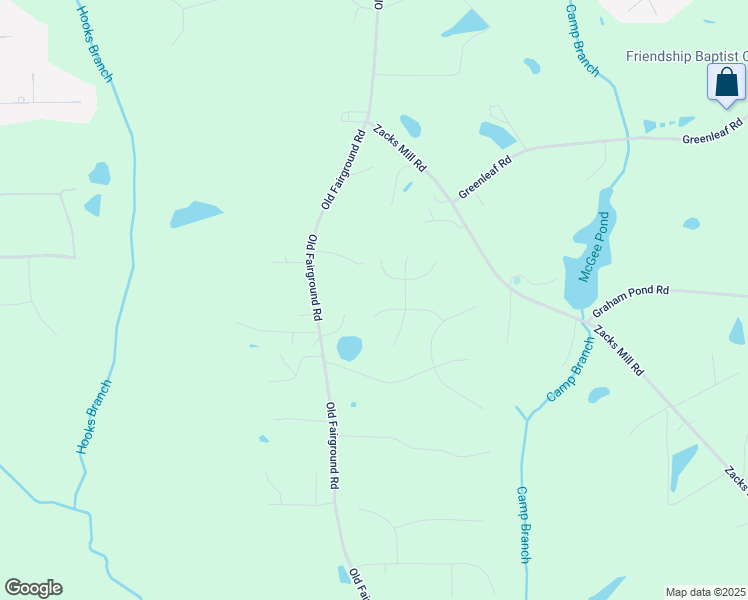 map of restaurants, bars, coffee shops, grocery stores, and more near 146 Prosperity Court in Angier