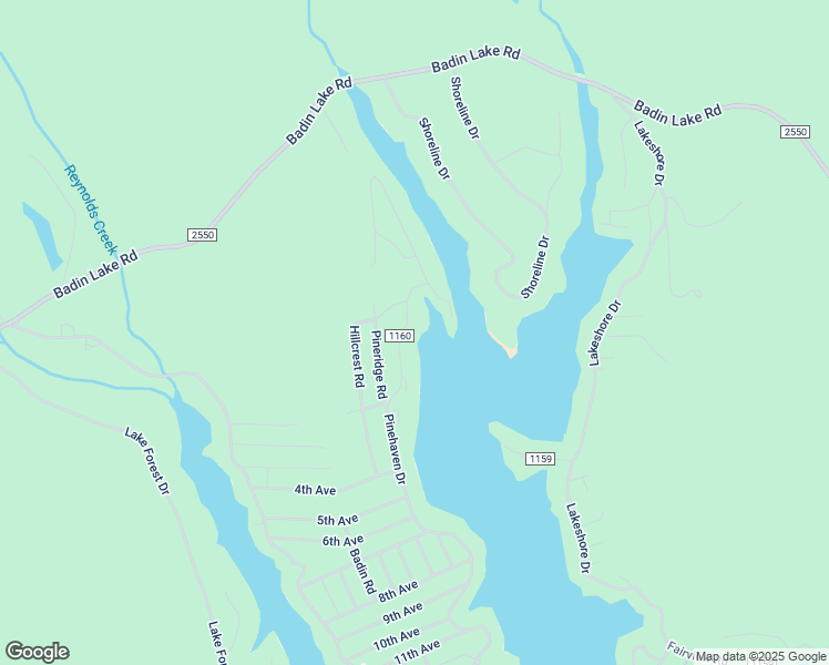 map of restaurants, bars, coffee shops, grocery stores, and more near 1180 Pinehaven Drive in New London