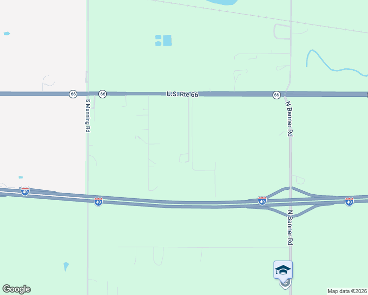 map of restaurants, bars, coffee shops, grocery stores, and more near 8834 Oklahoma 66 in El Reno