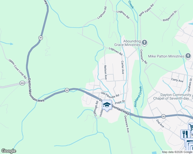 map of restaurants, bars, coffee shops, grocery stores, and more near 463 Holden Road in Dayton