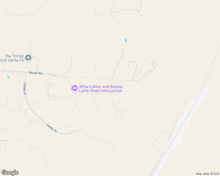 map of restaurants, bars, coffee shops, grocery stores, and more near 125 Bishop Lamy Road in Lamy