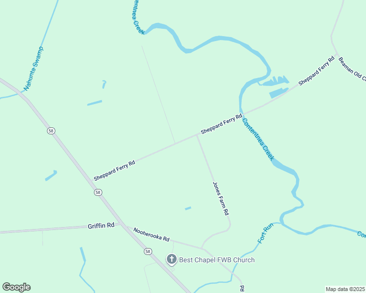 map of restaurants, bars, coffee shops, grocery stores, and more near 504 Sheppard Ferry Road in Snow Hill