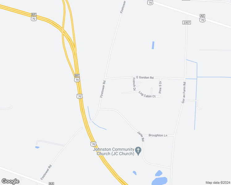 map of restaurants, bars, coffee shops, grocery stores, and more near 358 Log Cabin Court in Selma