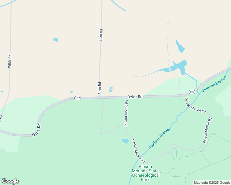 map of restaurants, bars, coffee shops, grocery stores, and more near 427 Ozier Road in Pinson