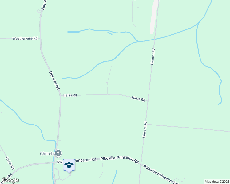 map of restaurants, bars, coffee shops, grocery stores, and more near 204 Hales Road in Kenly