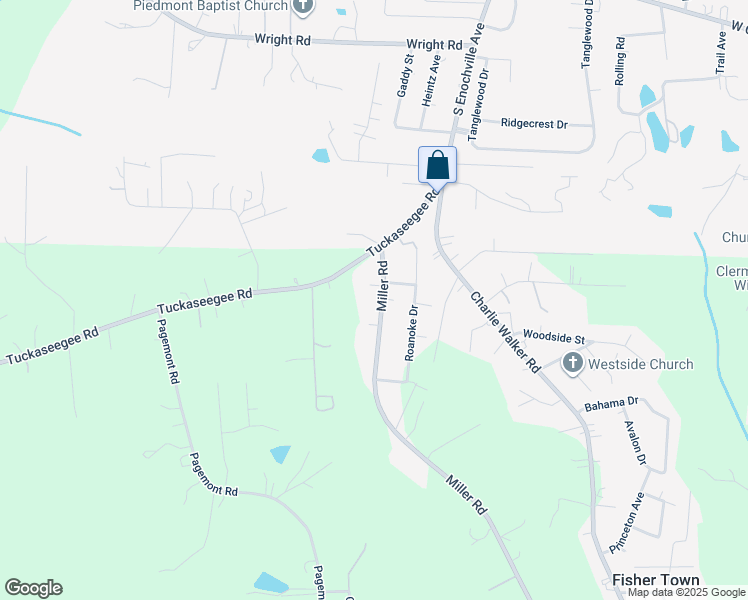 map of restaurants, bars, coffee shops, grocery stores, and more near 6423 Miller Road in Kannapolis