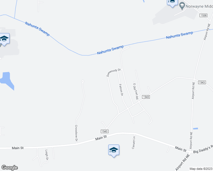 map of restaurants, bars, coffee shops, grocery stores, and more near 121 Dunwoody Drive in Pikeville