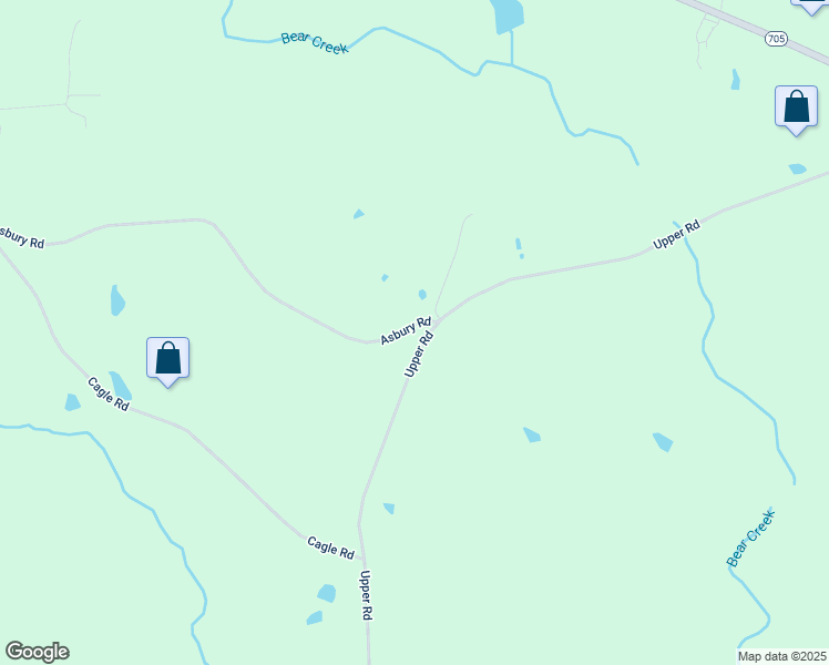 map of restaurants, bars, coffee shops, grocery stores, and more near 125 Asbury Road in Seagrove