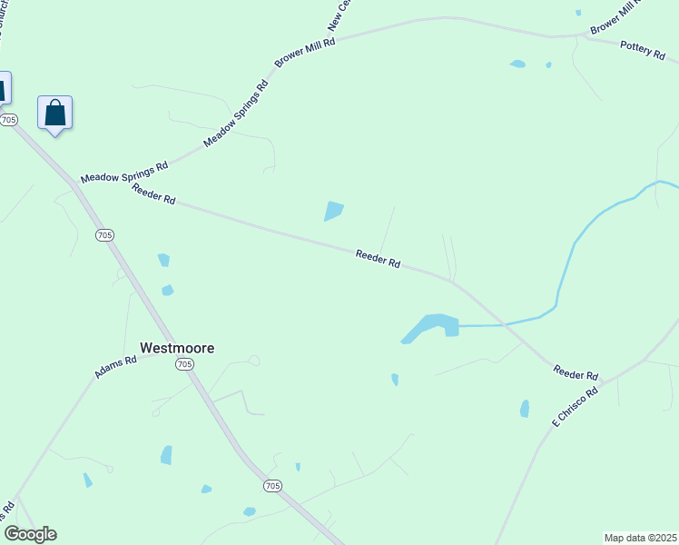 map of restaurants, bars, coffee shops, grocery stores, and more near 499 Reeder Road in Seagrove