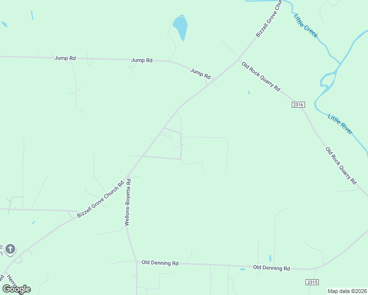 map of restaurants, bars, coffee shops, grocery stores, and more near 4071 Bizzell Grove Church Road in Princeton