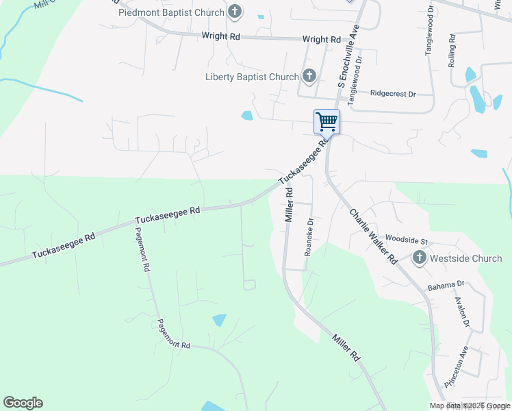 map of restaurants, bars, coffee shops, grocery stores, and more near 5851 Tuckaseegee Road in Kannapolis