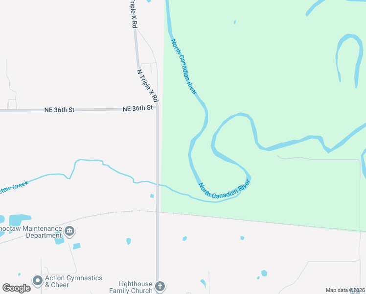 map of restaurants, bars, coffee shops, grocery stores, and more near 3414 N Triple X Rd in Choctaw