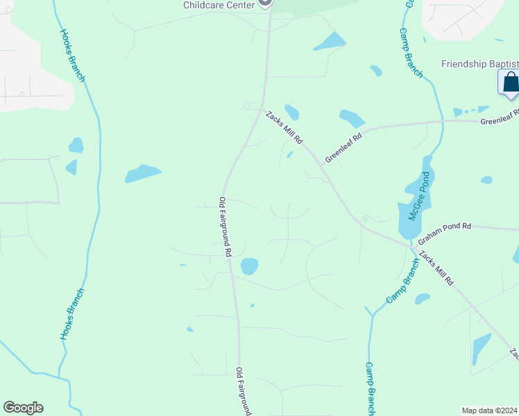 map of restaurants, bars, coffee shops, grocery stores, and more near 131 Regal Pond Drive in Angier