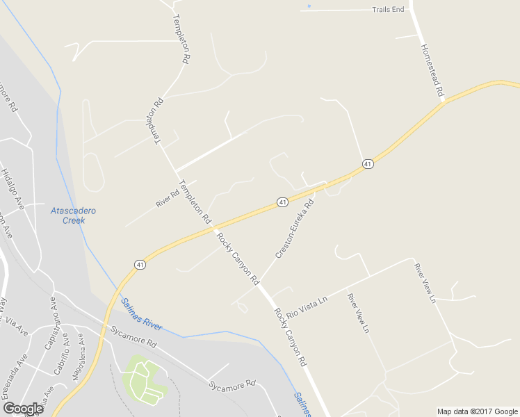 map of restaurants, bars, coffee shops, grocery stores, and more near 3010 California 41 in Atascadero