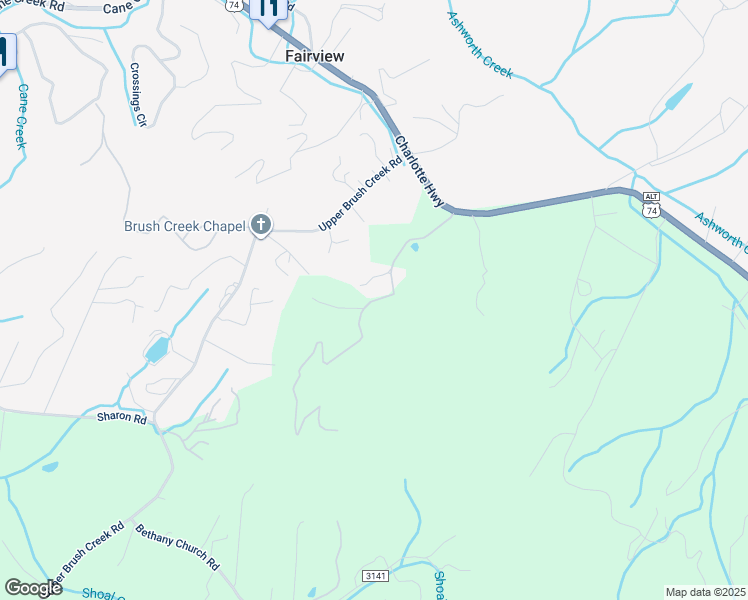 map of restaurants, bars, coffee shops, grocery stores, and more near Camby Drive in Fairview