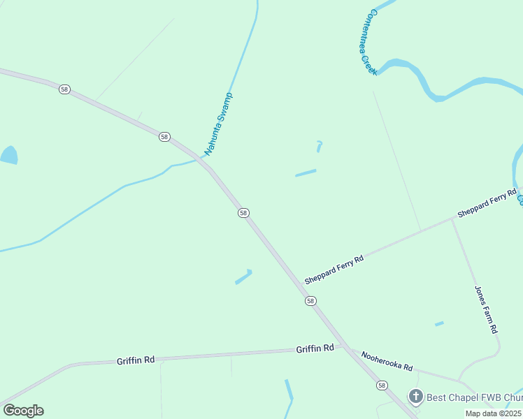 map of restaurants, bars, coffee shops, grocery stores, and more near 4284 North Carolina Highway 58 in Snow Hill