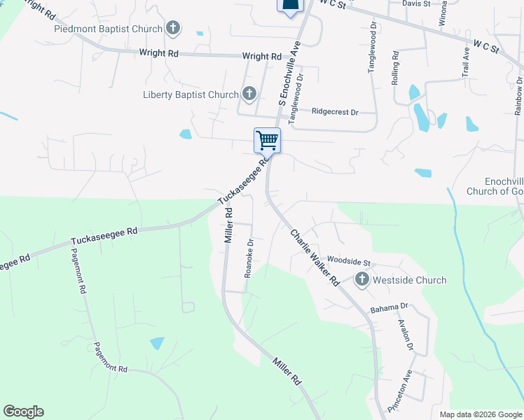 map of restaurants, bars, coffee shops, grocery stores, and more near 462 Charlie Walker Road in Kannapolis